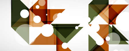 Set of vector triangle geometric backgrounds. Vector illustration for covers, banners, flyers and...