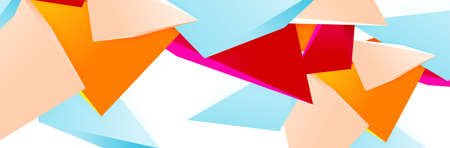 Triangle mosaic abstract background, 3d triangular low poly shapes. Geometric vector illustration for covers, banners, flyers and posters and otherのイラスト素材