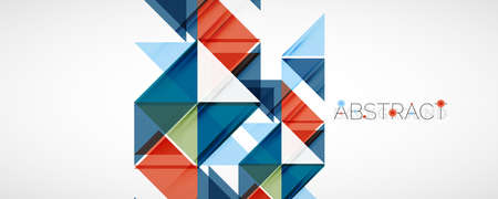 Set of vector triangle geometric backgrounds. Vector illustration for covers, banners, flyers and...