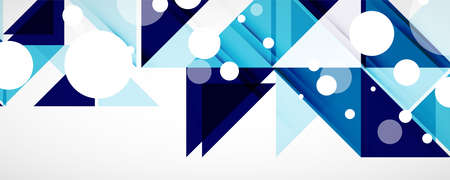 Set of vector triangle geometric backgrounds. Vector illustration for covers, banners, flyers and...