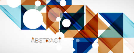Set of vector triangle geometric backgrounds. Vector illustration for covers, banners, flyers and...