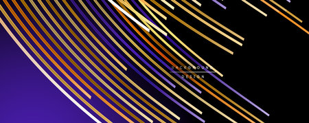 Abstract colorful lines vector background. Internet, big data and technology connections concept,...