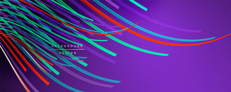 Abstract colorful lines vector background. Internet, big data and technology connections concept, abstract templateのイラスト素材