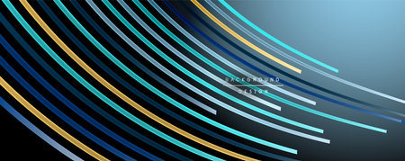 Abstract colorful lines vector background. Internet, big data and technology connections concept, abstract templateのイラスト素材