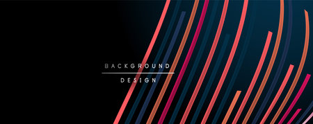 Abstract colorful lines vector background. Internet, big data and technology connections concept, abstract templateのイラスト素材