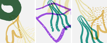 Social media abstract backgrounds. Abstract hand drawn doodles. Vector illustration for covers,...