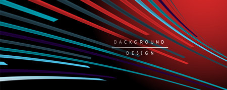 Abstract colorful lines vector background. Internet, big data and technology connections concept, abstract templateのイラスト素材