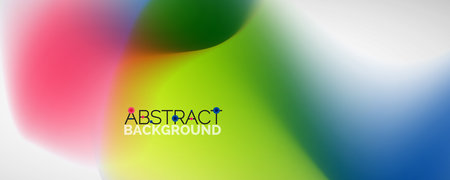 Fluid color gradient abstract background, trendy colorful wallpaper. Vector illustration for placards, brochures, posters, banners and coversのイラスト素材