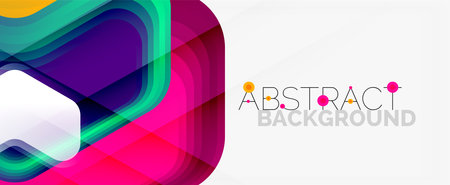 Vector 3d arrow geometric composition, abstract background for business or technology presentation,...