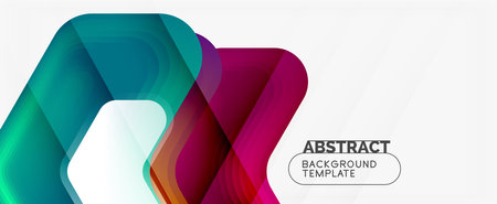 Vector 3d arrow geometric composition, abstract background for business or technology presentation, internet poster or web brochure cover, wallpaperのイラスト素材