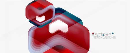 Vector 3d arrow geometric composition, abstract background for business or technology presentation,...