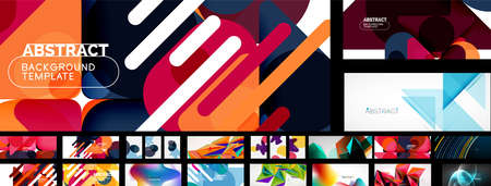 Mega collection of vector abstract backgrounds