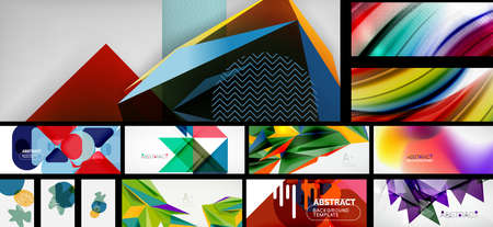 Mega collection of vector abstract backgroundsのイラスト素材