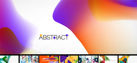 Mega set of geometric bannersのイラスト素材