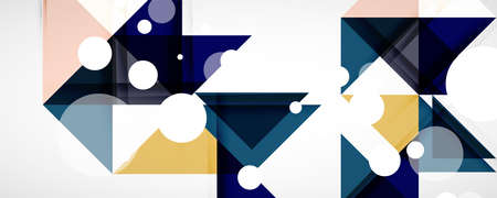 Set of vector triangle geometric backgrounds. Vector illustration for covers, banners, flyers and...