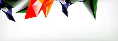 Vector 3d triangles and pyramids abstract background for business or technology presentations,...