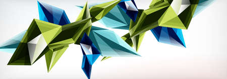 Vector 3d triangles and pyramids abstract background for business or technology presentations,...