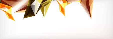 Vector 3d triangles and pyramids abstract background for business or technology presentations, internet posters or web brochure coversのイラスト素材