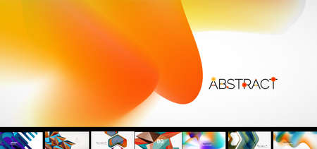 Mega set of geometric bannersのイラスト素材