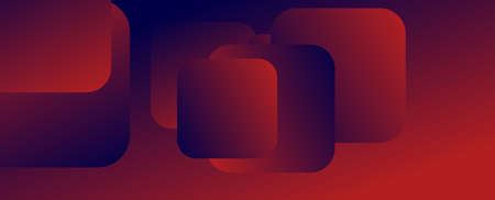 Square shapes composition geometric abstract background. 3D shadow effects and fluid gradients. Modern overlapping formsのイラスト素材