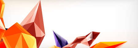 Vector 3d triangles and pyramids abstract background for business or technology presentations, internet posters or web brochure coversのイラスト素材