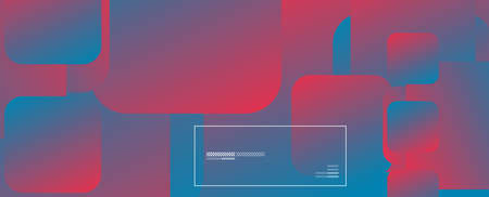 Square shapes composition geometric abstract background. 3D shadow effects and fluid gradients....
