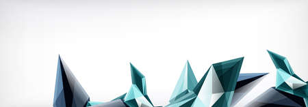 Vector 3d triangles and pyramids abstract background for business or technology presentations,...