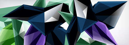 Vector 3d triangles and pyramids abstract background for business or technology presentations,...