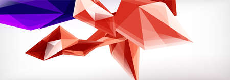 Vector 3d triangles and pyramids abstract background for business or technology presentations, internet posters or web brochure coversのイラスト素材