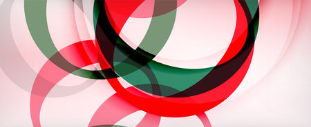 Ring geometric shapes, o letter repetition wallpaper. Abstract background for business or technology presentations, internet posters or web brochure coversのイラスト素材