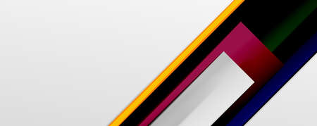 Multicolored lines background. Design template for business or technology presentations, internet posters or web brochure coversのイラスト素材