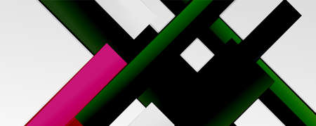 Color abstract lines trendy geometric background for business or technology presentation, internet...