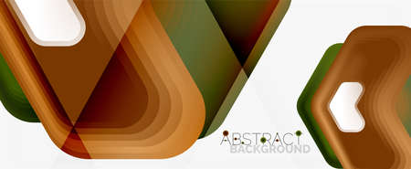 Vector 3d arrow geometric composition, abstract background for business or technology presentation, internet poster or web brochure cover, wallpaperのイラスト素材