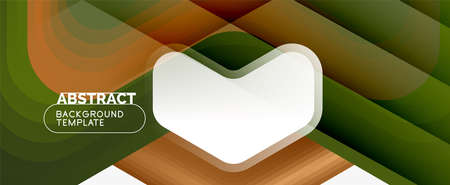 Vector 3d arrow geometric composition, abstract background for business or technology presentation, internet poster or web brochure cover, wallpaperのイラスト素材