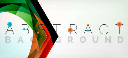 Vector color hexagons geometric abstract background