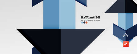 Shiny color triangles and geometric shapes vector abstract background