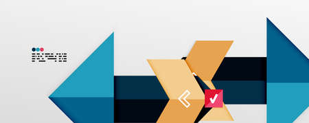 Shiny color triangles and geometric shapes vector abstract backgroundのイラスト素材