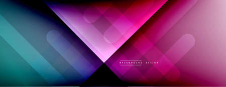 Dynamic lines abstract background. 3D shadow effects and fluid gradients. Modern overlapping formsのイラスト素材