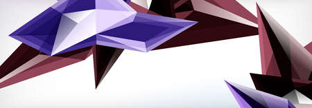 Vector 3d triangles and pyramids abstract background for business or technology presentations,...