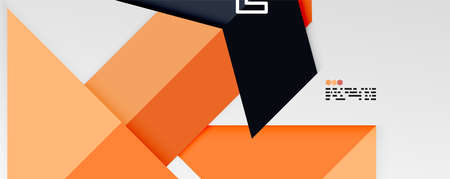 Shiny color triangles and geometric shapes vector abstract background