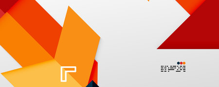 Shiny color triangles and geometric shapes vector abstract backgroundのイラスト素材