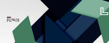 Shiny color triangles and geometric shapes vector abstract background