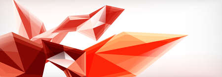 Vector 3d triangles and pyramids abstract background for business or technology presentations, internet posters or web brochure coversのイラスト素材