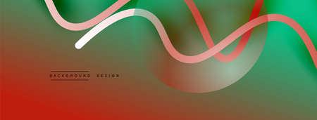 Abstract gradient background with wave line with shadow effect. Geometric composition. 3D shadow effects and fluid gradientsのイラスト素材