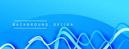 Abstract gradient background with wave line with shadow effect. Geometric composition. 3D shadow effects and fluid gradientsのイラスト素材