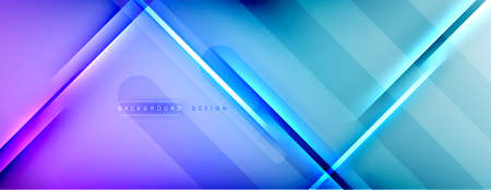 Abstract background - lines composition created with lights and shadows. Technology or business...
