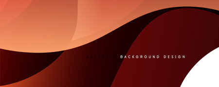 Trendy simple fluid color gradient abstract background with dynamic wave line effect. Vector Illustration For Wallpaper, Banner, Background, Card, Book Illustration, landing pageのイラスト素材