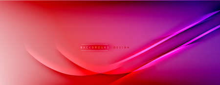 Abstract background - lines composition created with lights and shadows. Technology or business digital template. Trendy simple fluid color gradient abstract background with dynamicのイラスト素材