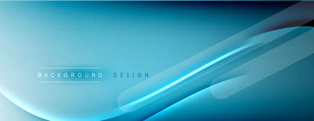 Abstract background - lines composition created with lights and shadows. Technology or business digital template. Trendy simple fluid color gradient abstract background with dynamicのイラスト素材