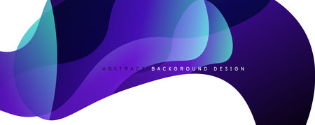 Trendy simple fluid color gradient abstract background with dynamic wave line effect. Vector Illustration For Wallpaper, Banner, Background, Card, Book Illustration, landing pageのイラスト素材